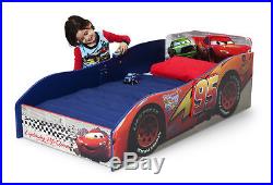 Wooden Toddler Bed Kids Car Furniture Boys Bedroom Frame Disney Pixar Cars
