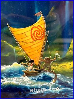 Wow Disney Fine Art Moana We Know The Way Framed Retired Lithograph By Rob Kaz