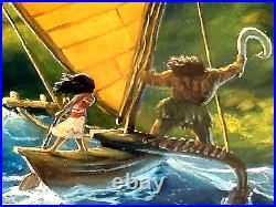 Wow Disney Fine Art Moana We Know The Way Framed Retired Lithograph By Rob Kaz