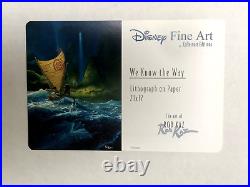 Wow Disney Fine Art Moana We Know The Way Framed Retired Lithograph By Rob Kaz